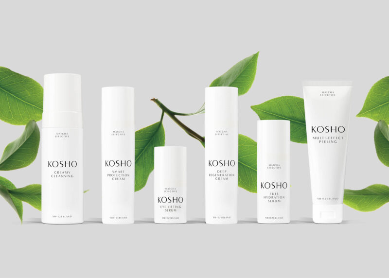 Aesthetikonzept - KOSHO Matcha Skincare Brand Image